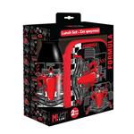 LUNCH BOX PP 800ML & WATER CANTEEN ALUMINIUM 500ML SET MUST TEAM FORMULA