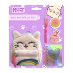 STATIONERY MINI BACKPACK SET 6PCS MUST TEAM CAT