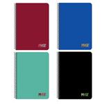 SPIRAL NOTEBOOKS 17Χ25 4SUBS 120SH MONOCHROME MUST TEAM 4COLORS