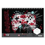 PAINTING BLOCK MUST TEAM 23X33CM 40SH  STICKERS-STENCIL-2 COLORING PG  2DESIGNS BOY 2