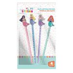 PENCIL WITH ERASER MERMAIDS 4PCS THE LITTLIES