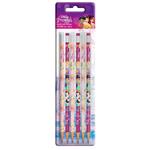 PENCIL WITH RUBBER PRINCESS BLISTER 6PCS