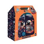 LUNCH BOX PP 800ML & WATER CANTEEN STAINLESS STEEL  500ML SET MUST TEAM ASTRONAUT