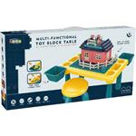 Block Set with Table and Stool Luna Toys 76Pcs 61x8,5x31cm