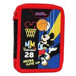 Pencil Case Double Decker Filled Disney Mickey Mouse Never Give Up Must