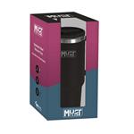 VACUUM CUP STAINLESS STEEL 1.200ML WITH STRAW 27X10X7.5CM MUST TEAM BLACK