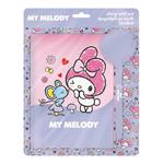 DIARY WITH LOCK 12X18CM 60SH 60GR AND PEN WITH POM POM MY MELODY
