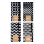 AGENDA WEEKLY 8X16CM 4DESIGNS RIVER MUST TEAM BLACK AND WHITE