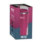 VACUUM CUP STAINLESS STEEL 1.200ML WITH STRAW 27X10X7.5CM MUST TEAM CHERRY