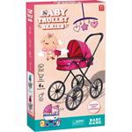 DOLL STROLLER PINK 39X66X74CM IN BOX LUNA