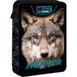 DOUBLE DECKER PENCIL CASE FILLED MUST TEAM 15X5X21 WILD WOLF