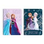 SPIRAL NOTEBOOK A4 2SUBS 60SH FROZEN 2 2DESIGNS