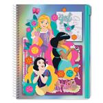 NOTEBOOK SPIRAL A5 IN PVC ZIP POUCH PRINCESS