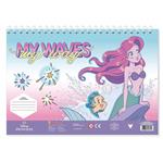 ΜΠΛΟΚ ΖΩΓΡΑΦ PRINCESS 23X33 40ΦΥΛ ΑΥΤΟΚ-ΣΤΕΝΣΙΛ- 2ΣΕΛ ΧΡ  2ΣΧ ARIEL-ΠΕΝΤΑΜΟΡΦΗ.