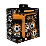 LUNCH BOX PP 800ML & WATER CANTEEN ALUMINIUM 500ML SET MUST TEAM NEVER GIVE UP