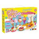 SOFT DOUGH WITH MACHINE 2DES 33X7X22CM 6COL LUNA TOYS