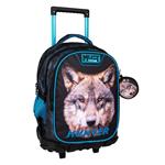 Σχολική Τσάντα Τρόλεϊ Δημοτικού Must Team Wolf Hunter 3 Θήκες