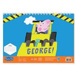 PAINTING BLOCK GEORGE 23X33 40SH STICKERS-STENCIL-2 COLORING PG  2DESIGNS