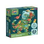 Puzzle Dinosaurs Luna Toys with 8 Shapes 48Pcs 25x35cm.