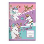 STICHED NOTEBOOK 17X25CM  MUST TEAM 40SH 2DESIGNS GIRL