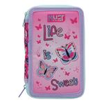 Triple Decker School Pencil Case Filled Must Team Life Is Sweet