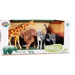 JUNGLE ANIMALS PLASTIC 12,5CM SET 4PCS LUNA TOYS