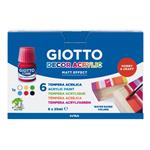 GIOTTO DECOR ACRYLIC PACK 6PCS x 25 ML