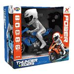 REMOTE CONTROLLED MOTORCYCLE WITH RIDER 1:10 2,4GHz 25,5X12X23CM WITH LIGHT 2COL LUNA