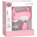 MIXER PINK WITH LIGHT AND ROTATION 17X9,5X20,5CM LUNA