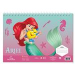 PAINTING BLOCK 23X33CM 40SH STICKERS-STENCIL-2 COLORING PG  2DESIGNS DISNEY PRINCESS ARIEL