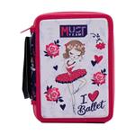 Σχολική Κασετίνα Διπλή Γεμάτη Must Team I Love Ballet