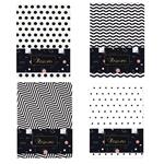 ΣΗΜΕΙΩΜΑΤΑΡΙΟ FLEXI WHITE IN BLACK 14X19CM 96Φ 70g TESORO