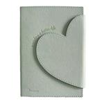 NOTEPAD WITH MAGNETIC HEART BUTTON B6 96SH 3C