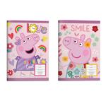 STICHED NOTEBOOK 17X25  PEPPA PIG 40SH 2DESIGNS.