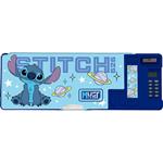 PENCIL CASE WITH MAGNETIC 26X9X3,2CM STITCH BLUE