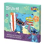 MAGNETIC PUZZLE 18X1.3X18CM 60PCS SUMMER VIBES LILO & STITCH
