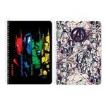 SPIRAL NOTEBOOK A4 2SUBS 60SH AVENGERS 2DESIGNS