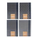 AGENDA DAILY 12X17CM 4DESIGNS RIVER MUST TEAM BLACK AND WHITE