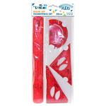 FLEXI RULER SET 4PCS 30cm 2COL THE LITTLIES
