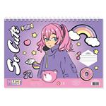 PAINTING BLOCK MUST TEAM GIRL 23X33 40SH  STICKERS-STENCIL-2 COLORING PG  2DESIGNS 2