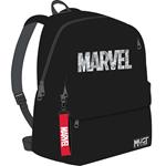 BACKPACK MUST TEAM MONOCHROME CLASSIC 32X17X42 SINGLE POCKET BLACK WITH GREY MARVEL