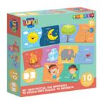 Puzzle Play And Learn The Opposites Luna Toys 20Pcs 12x6cm.