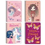 SPIRAL NOTEBOOK 17X25CM 1S 30SH MUST TEAM RAINBOW