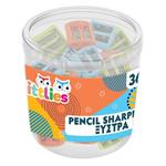 2 HOLES SHARPENER PLASTIC 35X20X15mm 3COLORS THE LITTLIES