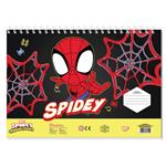 PAINTING BLOCK SPIDEY 23X33 40SH  STICKERS-STENCIL-2 COLORING PG  2DESIGNS.