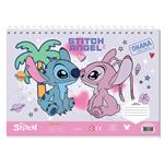 PAINTING BLOCK 23X33CM 40SH  STICKERS-STENCIL-2 COLORING PG  2DESIGNS LILO & STITCH 1