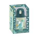 VACUUM FLASK STAINLESS STEEL 350ML WITH HANDLES & STRAW 8X17CM MUST TEAM DINO