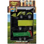 TRACTOR WITH TRAIL 1:48 WITH SOUND AND LIGHT LUNA TOYS