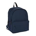 BACKPACK MUST TEAM MONOCHROME CLASSIC 32X19X42CM DOUBLE POCKET BLUE WITH LIGHT BLUE