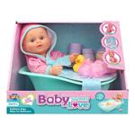 BABY DOLL 32CM WITH BATH SET LUNA